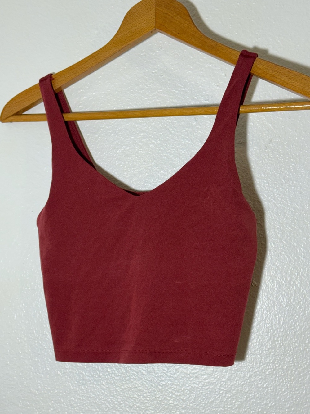 Women’s Aerie Cropped Tank Top – Burgundy